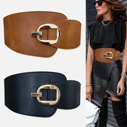 Cinturones de diseñador para mujer, fajas elásticas de talla grande de alta calidad, cinturón de corsé elástico ancho grande para vestido de abrigo