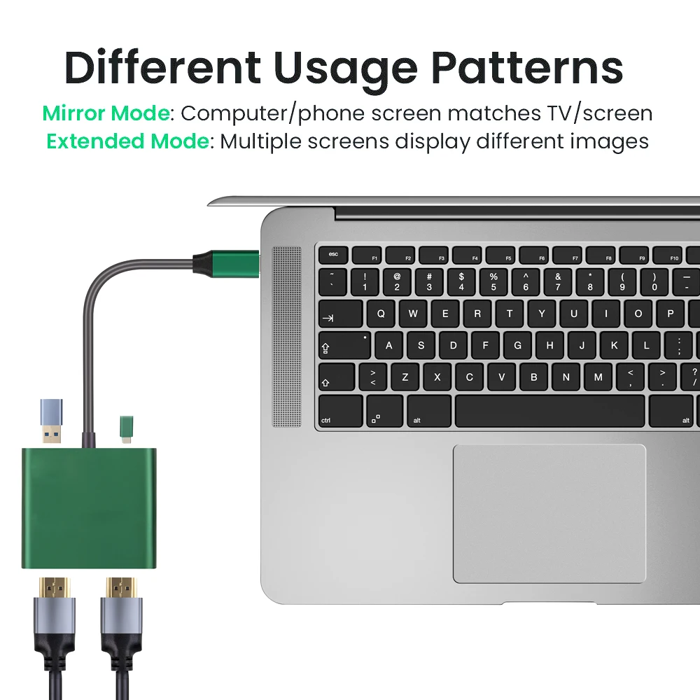 tebe MST Type-c to HDMI-compatible Hub 2/3/4 IN 1 USB C to Dual 4K HDMI USB PD Fast Charging for Macbook Dell Nintendo Asus