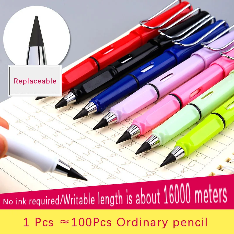 New Technology Unlimited Writing Pencil No Ink Pen Erasable Magic Eternal Pencil Art Sketch Painting Tool Kid Gift School Supply