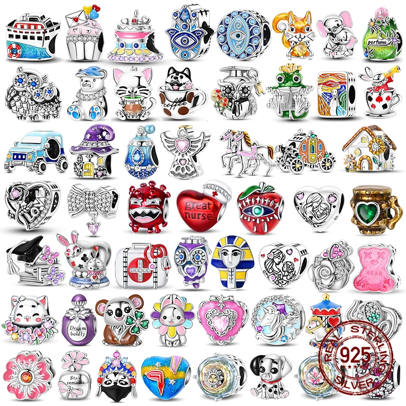 

925 Sterling Silver Irregular Beading Projects Charms String Beads Fit Original Bracelet DIY Birthday Handmade Bead Jewelry Gift