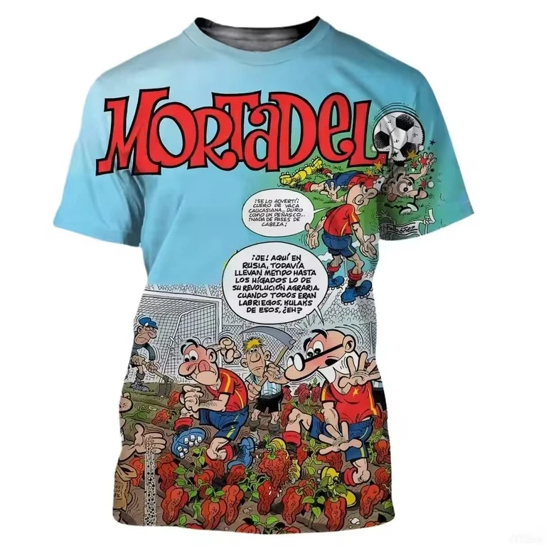 Mortadelo 및 Filemon 티셔츠는 남성, 여성, 성인 및 어린이를 위한 속건성 3D 프린트 반팔 셔츠입니다.