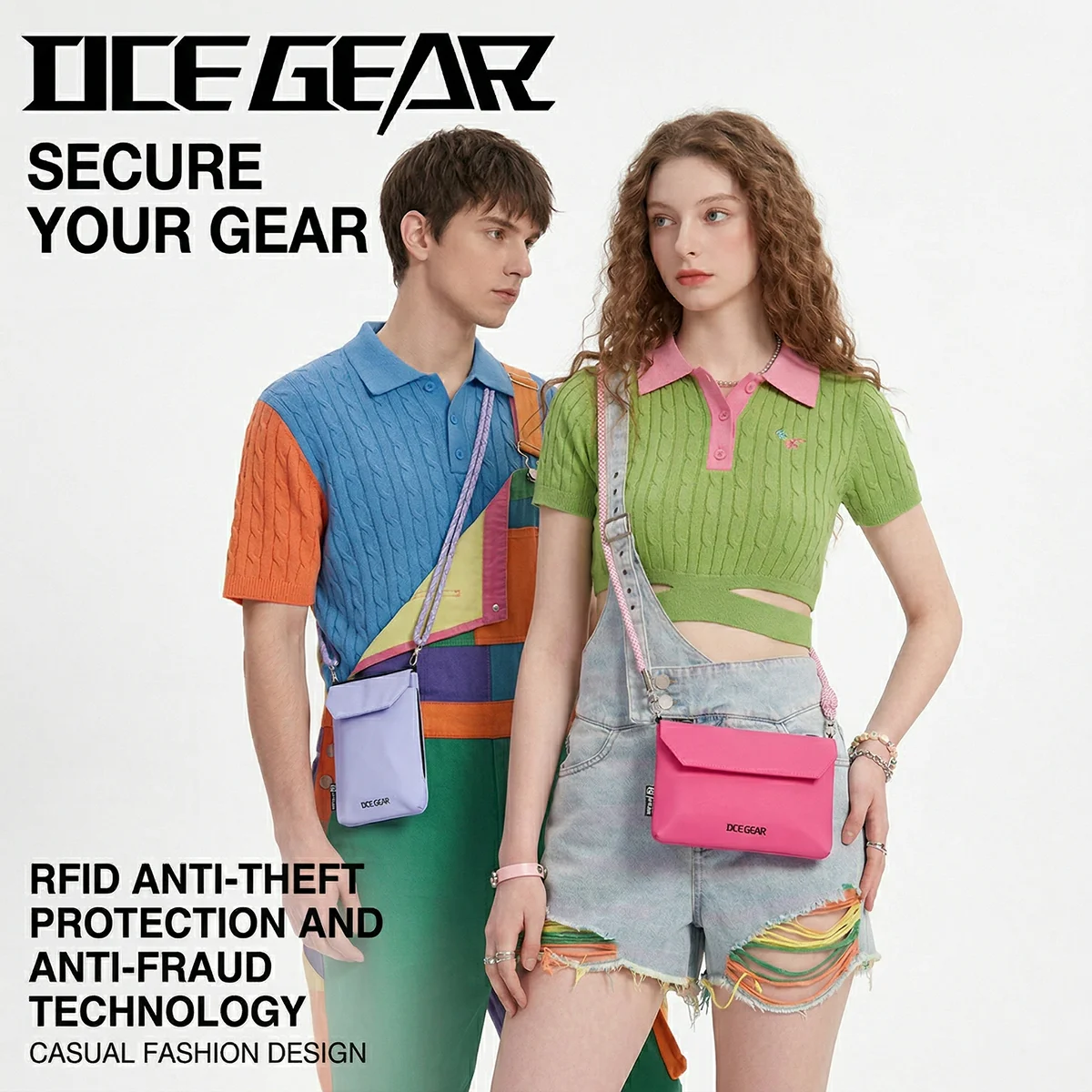 

Водонепроницаемая нейлоновая сумка через плечо, легкая маленькая сумка-клатч с защитой от RFID, дорожная сумка с регулируемым ремнем и несколькими карманами