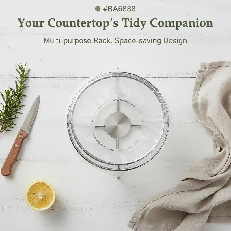 Stainless Steel Trash Bag Holder With External Pressure Ring Easy Bag Installation For Kitchen Home Waste Disposal