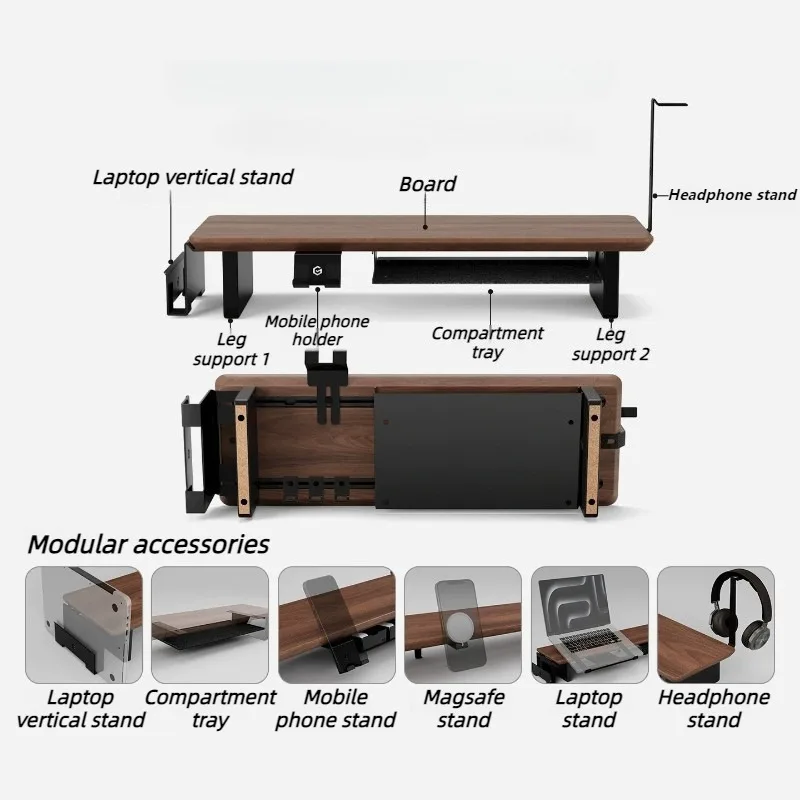 Modular Z3 Pro Monitor Stand Accessories Phone Tablet Storage Holder Laptop Headphone Organizer Rack Monitors Support Accessory
