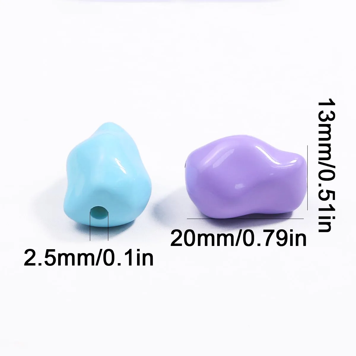 20x13 مللي متر رقائق الاكريليك مختلط الألوان اليدوية DIY مناسبة لصنع المجوهرات حبة سلاسل فضفاض الخرز اكسسوارات #2