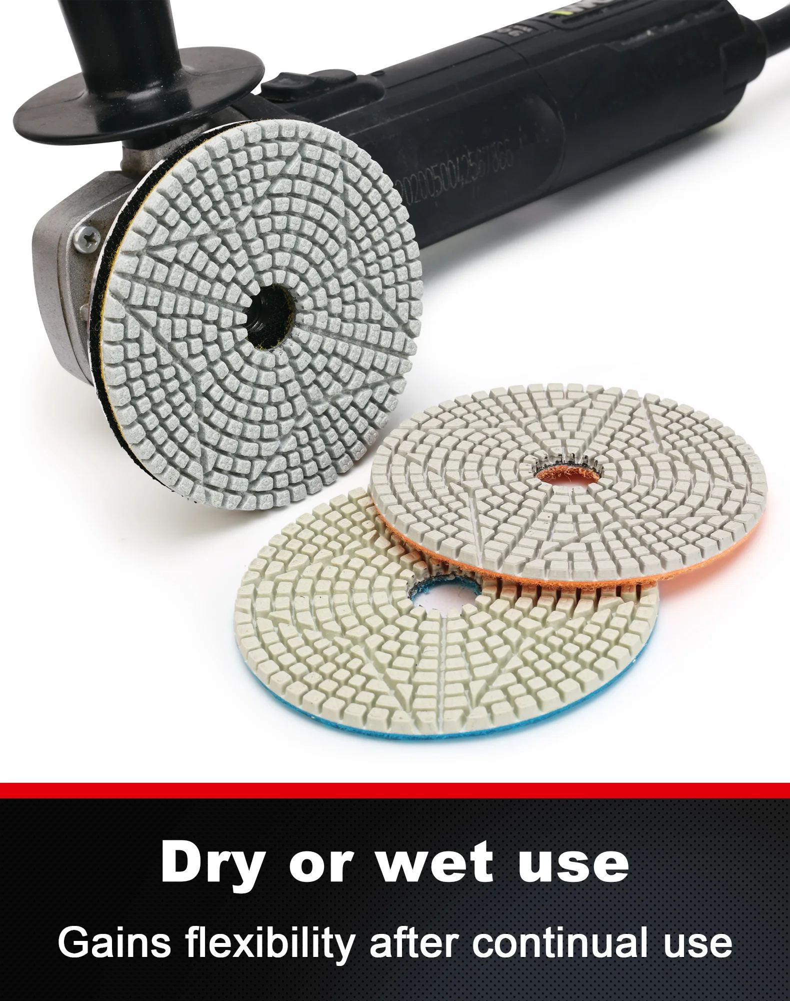 

PANFREET 1 шт. 3-ступенчатые алмазные полировальные круги 4 дюйма, полировальные круги для гранита, кварца, мрамора, бетона, терраццо