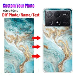 Customized Photo Phone Cases for Xioami Redmi Note 13 Pro Plus 5G Silicone Cover DIY Name Picture Redmi 13C 4G Clear TPU Case
