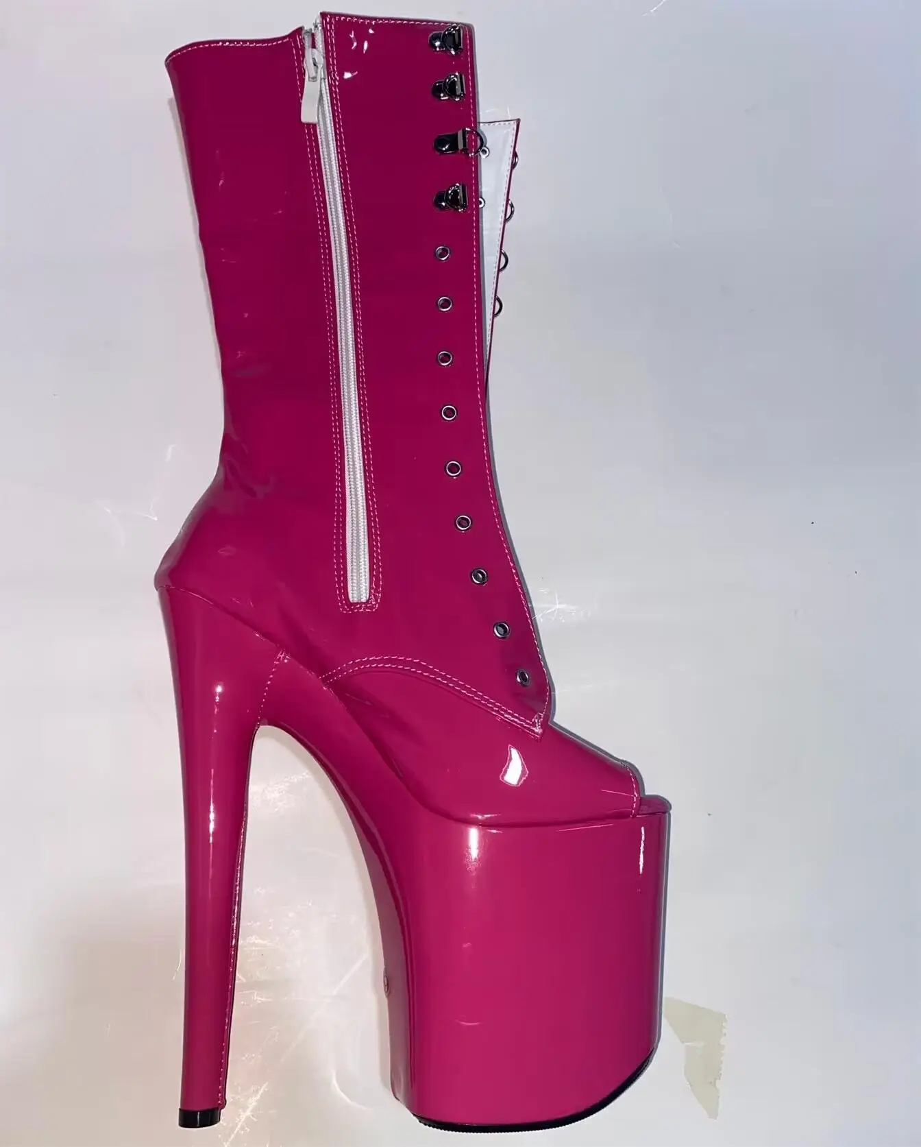 New 20cm fashion sexy knight women 8 inch heels, open toe khaki, color model nightclub pole dancing ankle dancing shoes