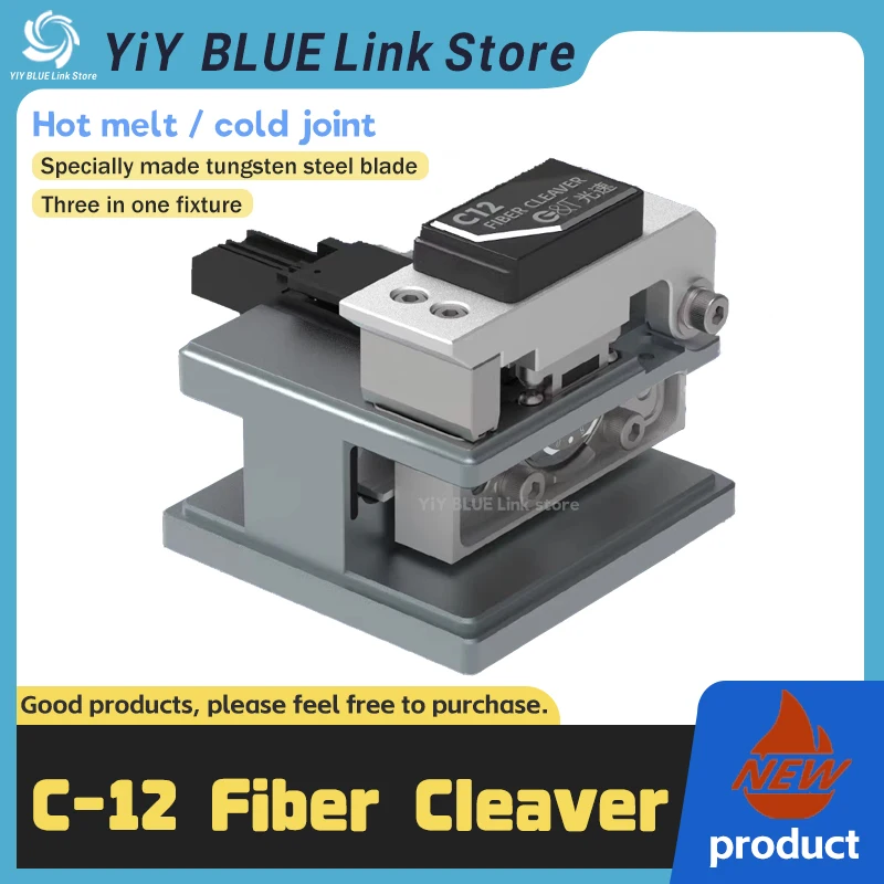 High-precision C-12 fiber optic cutter hot melt cold splice special cutter fully automatic return knife fiber optic cutter