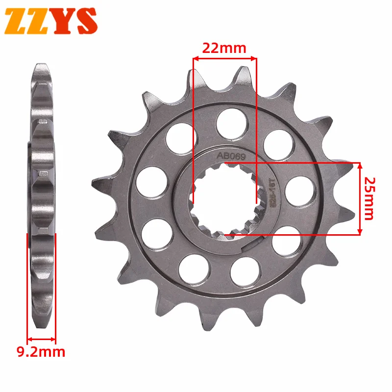 

525 16T Tooth Front Sprocket Gear Star Pinion Cam For Benelli Road 900 Tornado TRE RS 2004-2008 TRE900 900 Tornado TRE 2002-2003