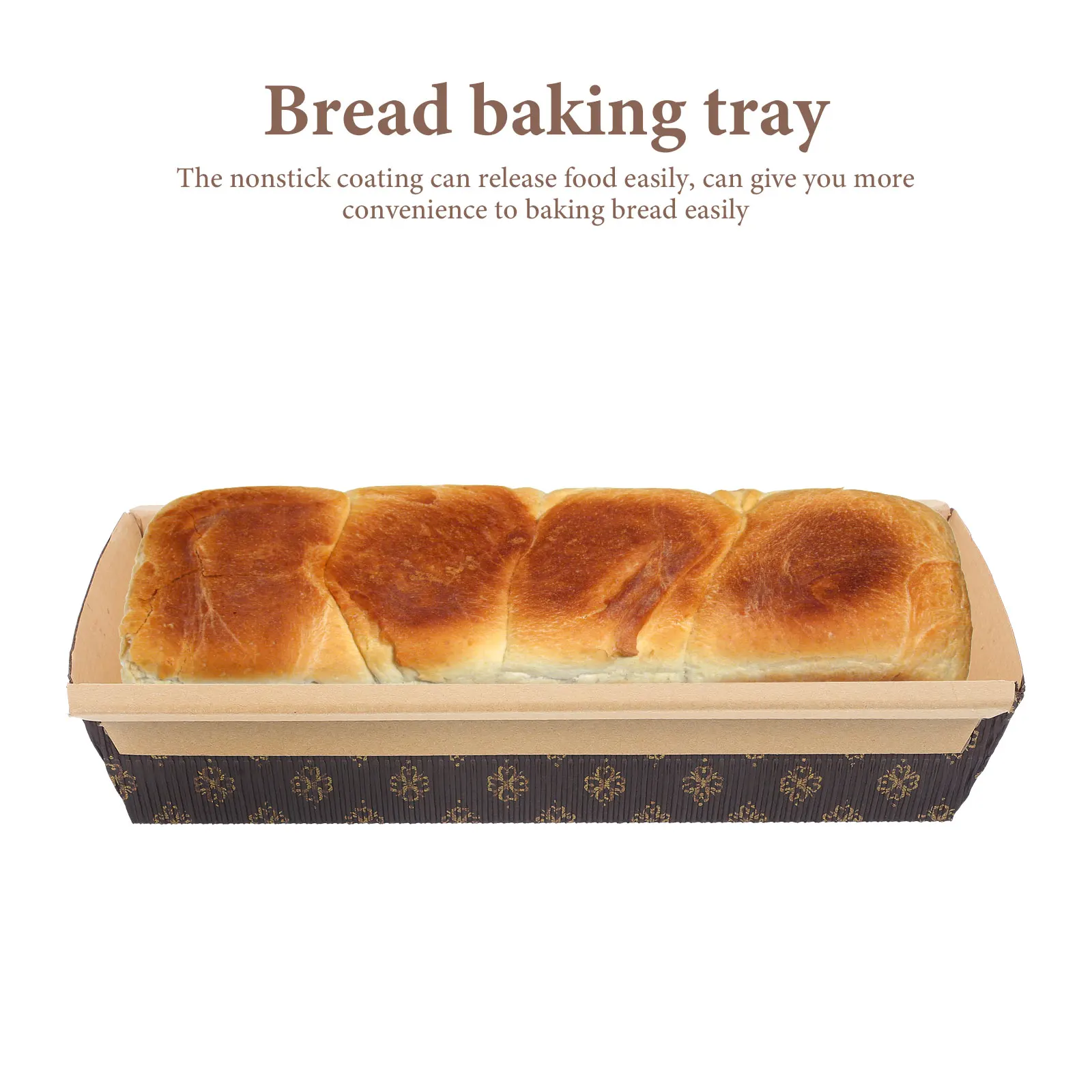 

25 Pcs Disposable Baking Mold Nonstick Loaf Pans Corrugated Bread Pan for Cake Toast Kitchen Baking Supplies