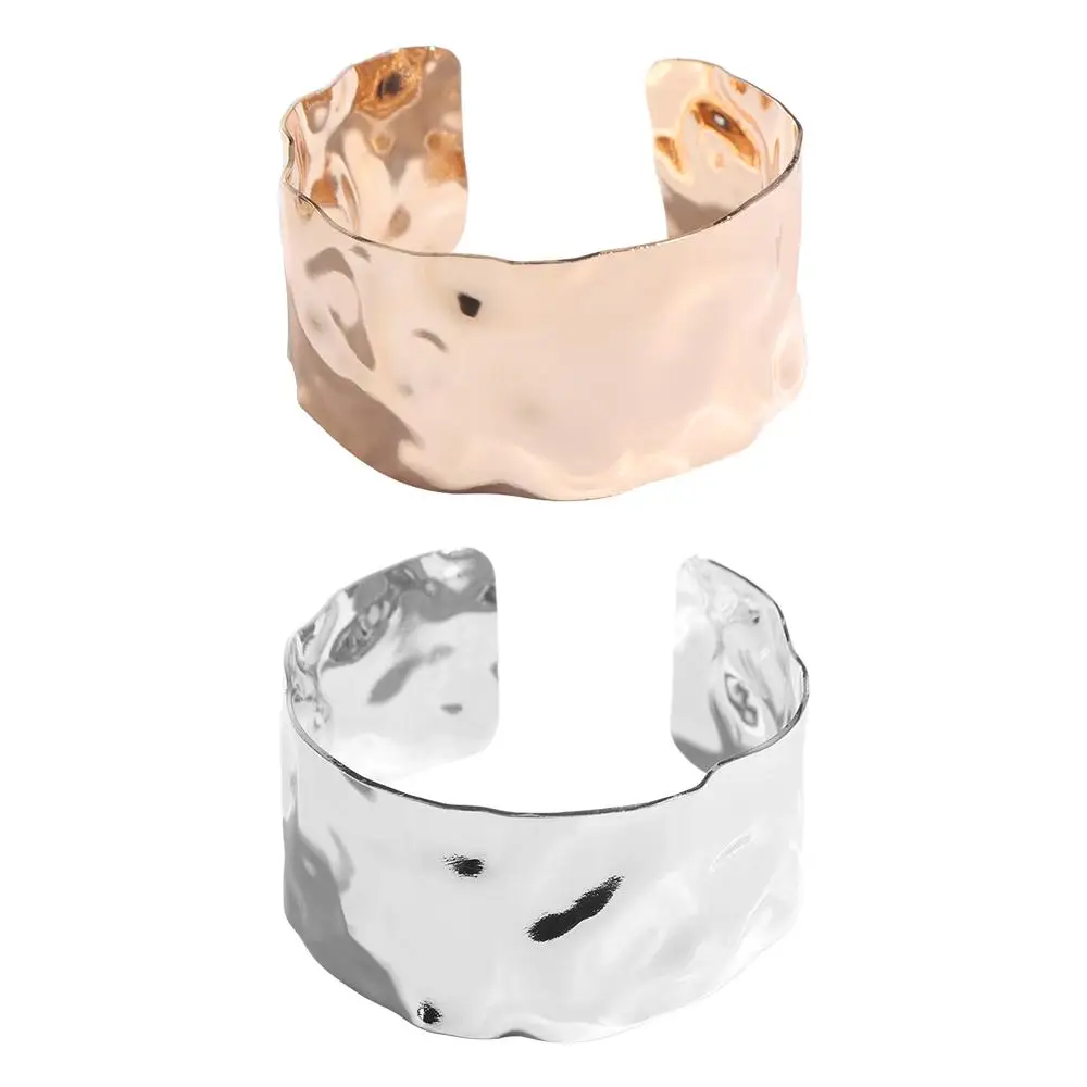 Metal Wide Open Bangle Minority Design Europe American Style Cuff Bangles Jewelry Accessories Alloy Exaggerated Bracelet Women