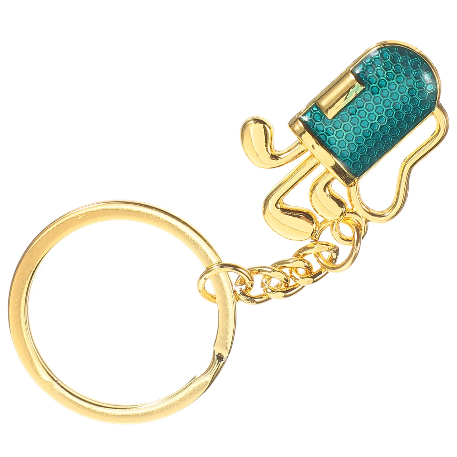 

Bucket Key Ring Metal Golf Keychains Color Lightweight Durable Zinc Alloy Material Stylish Creative for Separating