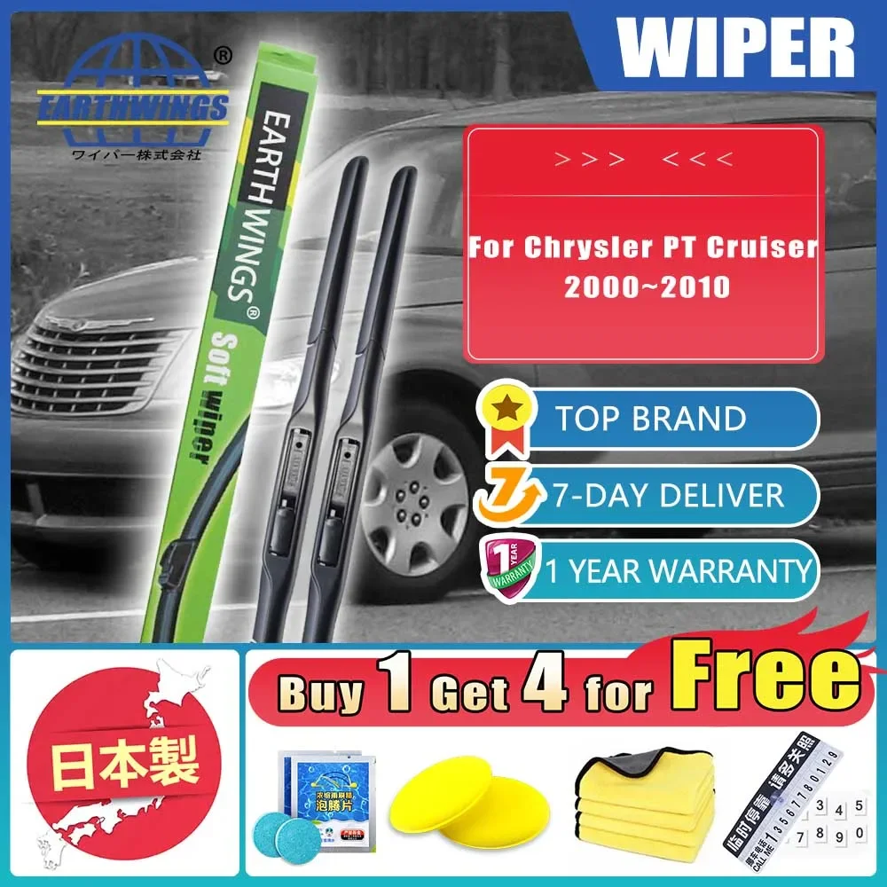 For Chrysler PT Cruiser 2000~2010 2005 Rubber Windshield Wiper Blades Windshield Washer Cleaning Windscreen Window Accessories