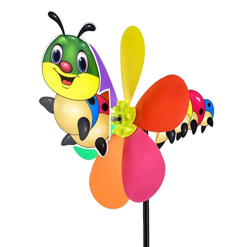 

Garden Pinwheels Cartoon Animal Whirligigs Wind Spinner Windmill Toys Decorative Stakes Outdoor Gardening Whimsical Kids Gifts