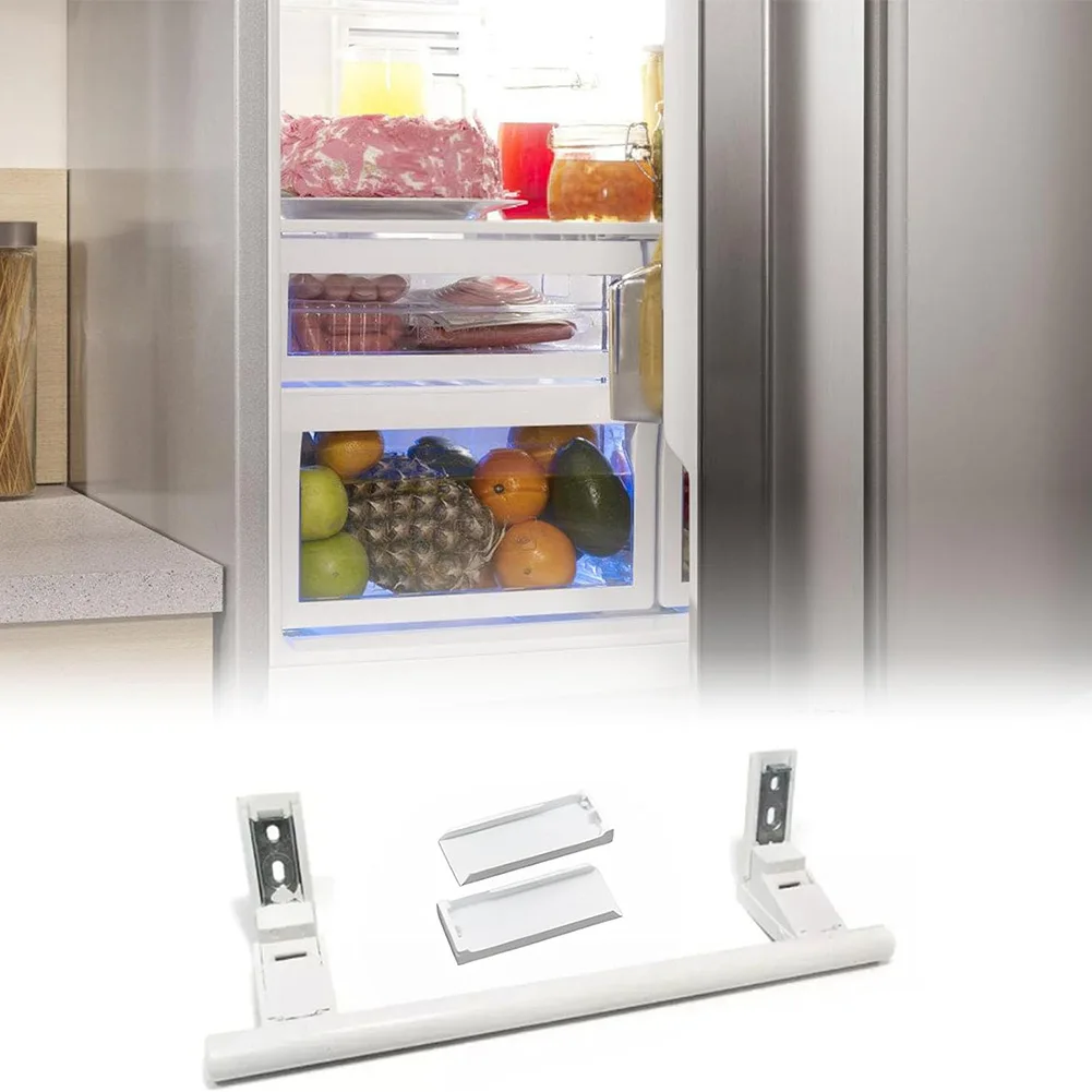 Plastic Door Handle for Refrigerator - Push Pull Function - 31 cm Long - White - Compatible with Standard Units