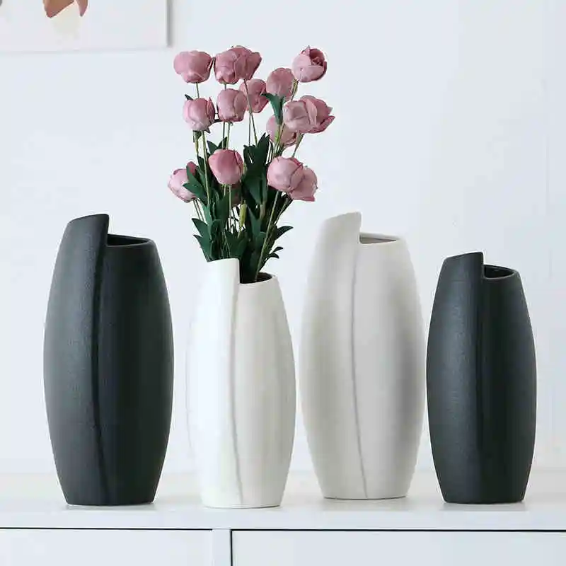 

Nordic Ins Style Vase Decoración Hogar Living Room Modern Decor Table Vases Flower Arrangement Home Ceramic Декор Для Дома