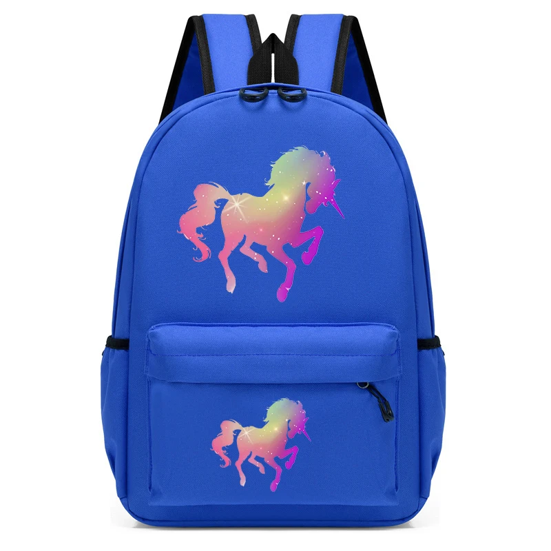 New Unicorn Animal Backpack Cartoon Trendy School Bags Girl Bookbag Kawaii Children Bookbag Travel Bagpack Fashion Backpack Bags