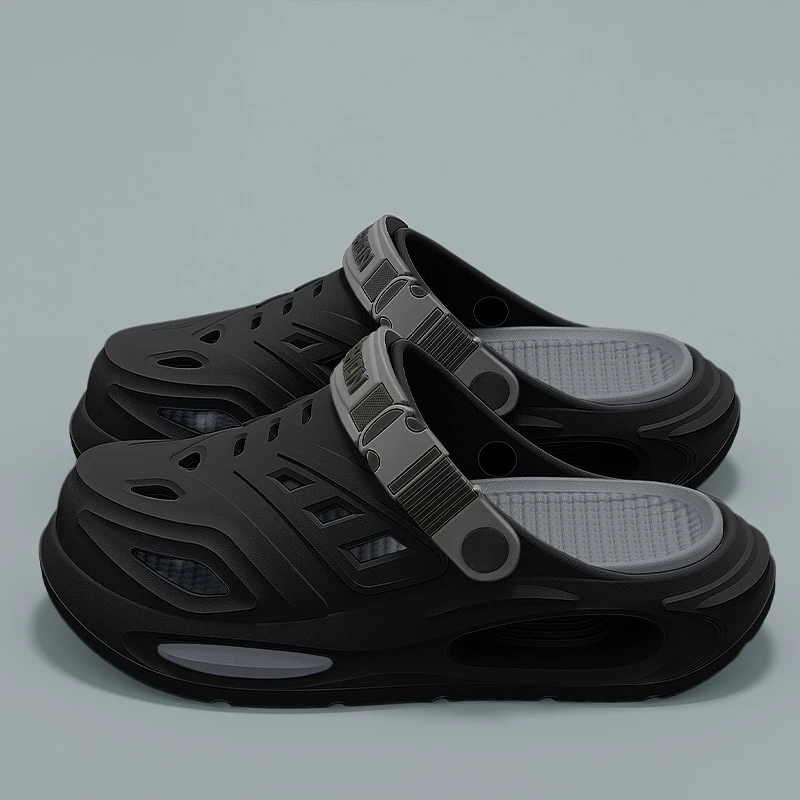 

Summer Men's and Women's Cave Shoes Fashion Breathable Sandals with Removable Insoles Non-slip Cushioned Thickened Slippers