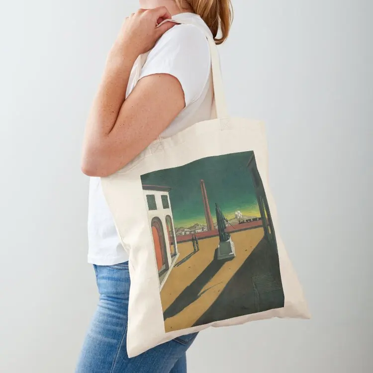 

giorgio de chirico piazza Tote Bag hand bags shopping bag logo Big bag women female