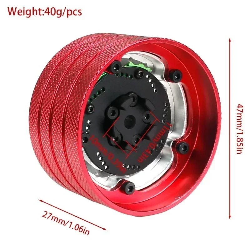 RC nb4 รีโมทคอนโทรล handwheel เครื่องส่งสัญญาณโลหะพวงมาลัย handwheel เหมาะสําหรับ futaba FlySky NB4