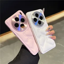 X200Pro Case For VIVO X200 Pro High Quality PU Leather+TPU 2in1 Shockproof Cover Protective Love Pattern