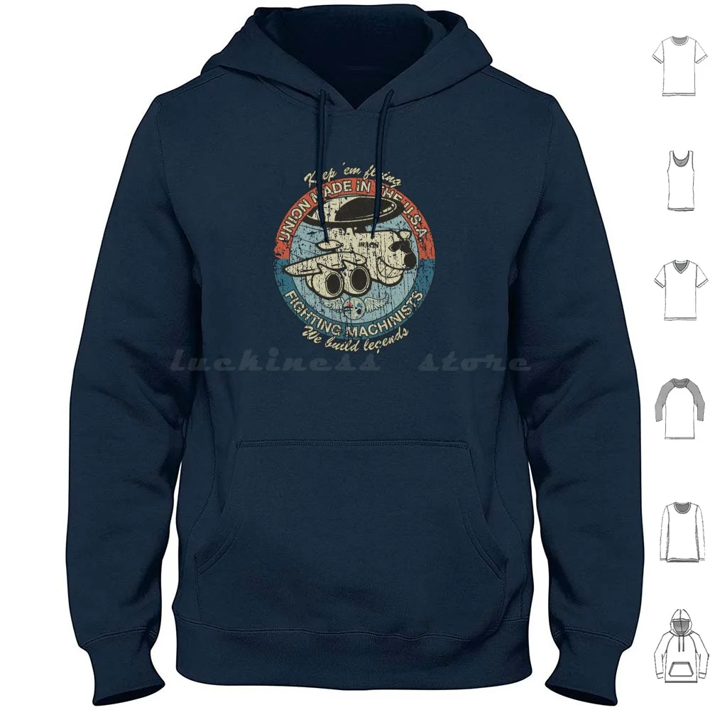 Awacs Legends 1977 Hoodies Long Sleeve Air Force Air Force Veteran Machinist Aerospace Worker Made Made In Usa 707