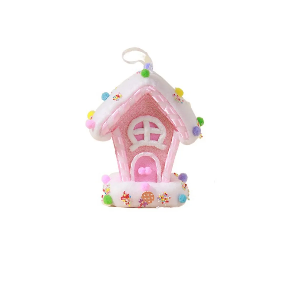 

Multicolor Christmas Decorations Cartoon Candy House Foam Christmas Tree Embellishment Photo Props Festival Hanging Pendants