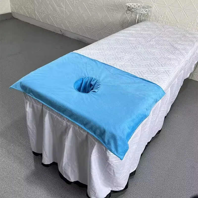 50*80cm thickened Beauty SPA massage table Planking face towel with hole bed bandana