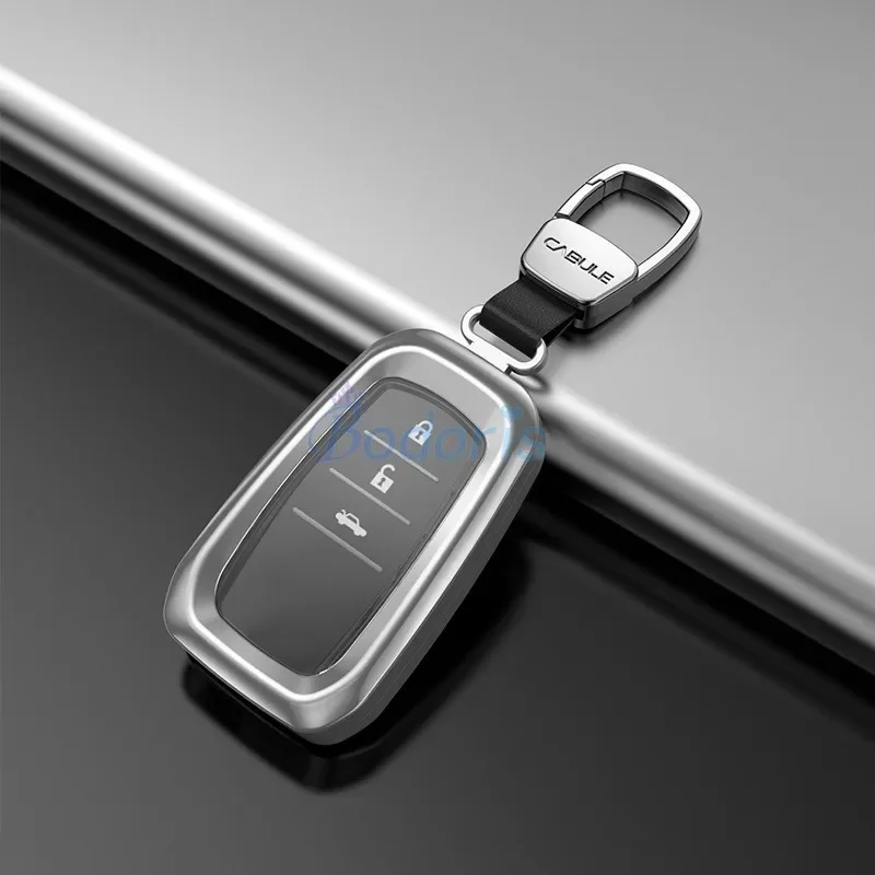 For Toyota Alphard VELLFIRE 30 2016 2017 2018 2019 Key Chains Case Ring Cover Silver Blue Gray Color Car Styling Accessories