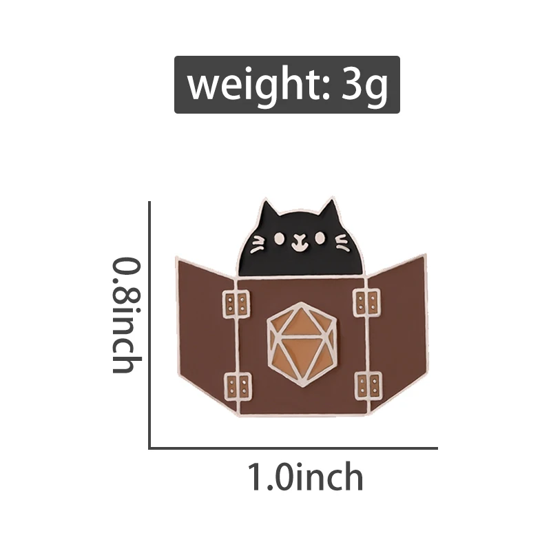 Cartoon Games Enamel Pins Role Playing Dungeon Cat Brooches Lapel Badges For Hot Backpack Jewelry Gifts For Fans Friends