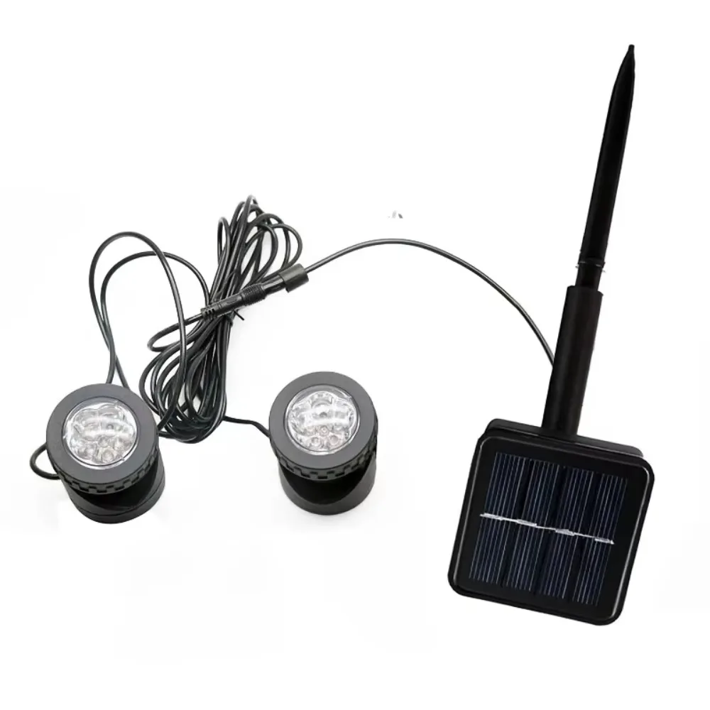 

Dual Waterproof Solar Pond Spotlights Auto On/Off LED 6 Solar Underwater Lights Multicolor Submersible