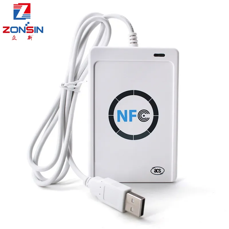 

NFC Reader USB ACR122U Contactless Smart IC Card And Writer Rfid Copier Copier Duplicator 5pcs UID Changeable Tag Card Key Fob