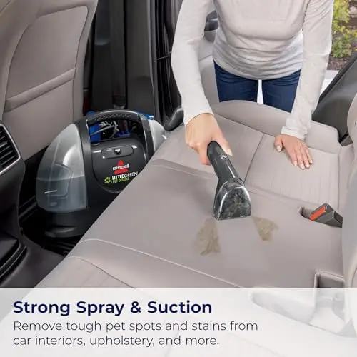 

Портативный очиститель ковров Bissell Little Green Pet 3353 для автомобилей и домашних животных – серый/синий