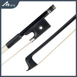 4/4 3/4 1/2 1/4 1/8 1/10 Violin Bow Black Carbon Fiber Violin Bow Player Graphite Arco Di Violino Part Accessories Well Balance
