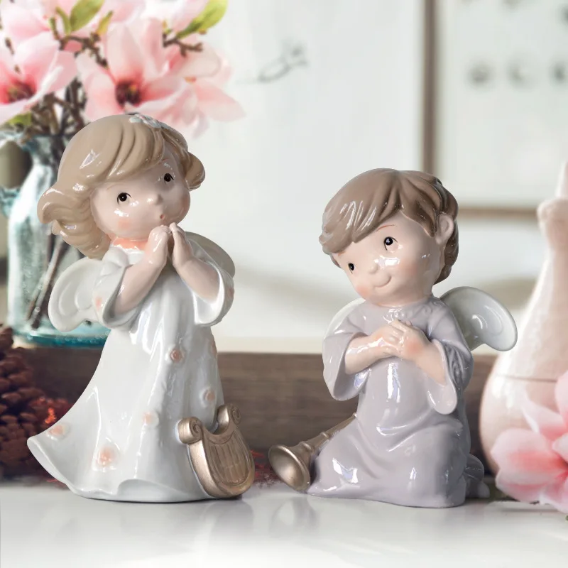 [MGT]European little angel ornament statue decoration home office creative decoration crafts love gift