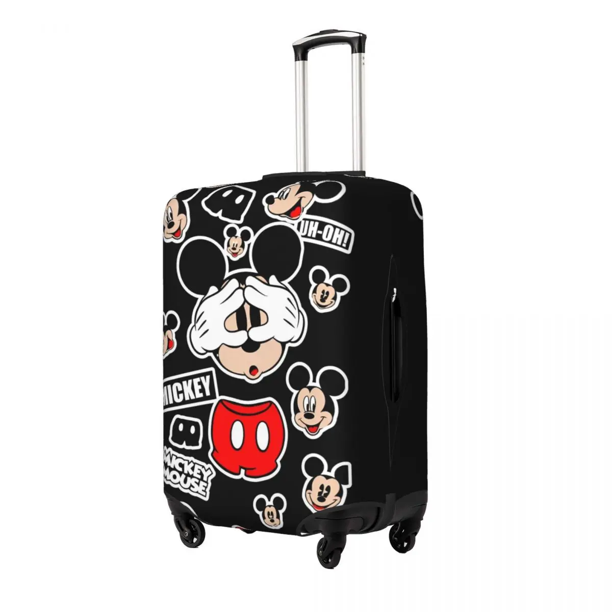 Mickey And Minnie Cartoon Luggage Suitcase Covers Luggage Cover Protector Scratch Resistant Travel Essentials Fits 18-32 Inch