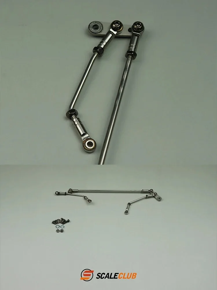 Scaleclub モデル 1/14 8X8 8X4 トラクター大型牽引トラックフロント 1 リア 3 リンケージステアリングロッドタミヤ Lesu スカニアマン