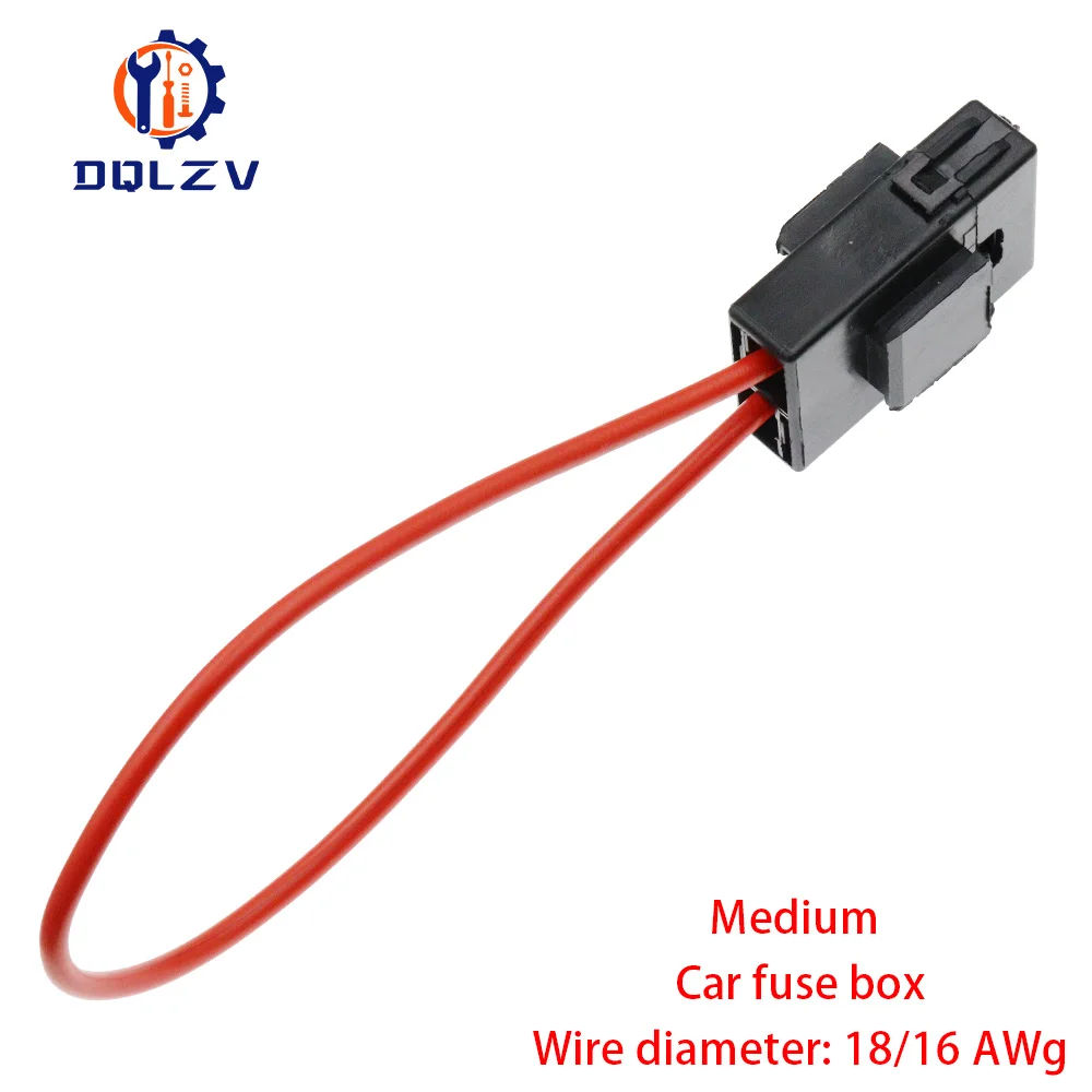 Medium ATC Sicherung Halter In-linie 18/16AWG Draht Kupfer 32V Power Blad mit Kleine Sicherung und auto Klinge Sicherung 2A 3A 5A 7,5 EINE 10A 15A 20A