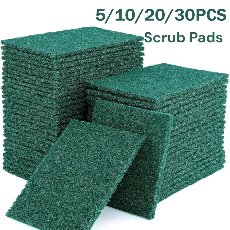 Aliexpress 5/10/20/30PCS Scrub Pads Household Kitchen Oil Removal Dishwashing Pot Pads Scratch Free Multipurpose Reusable Cleaning Dishrag - Aliexpress Deal