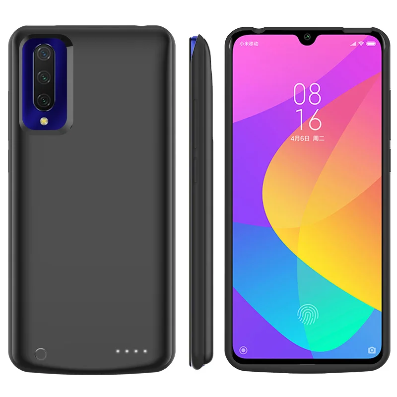 غطاء باور بانك لهاتف Xiaomi 9T/pro 9 Pro حافظات شاحن بطارية خارجي بقدرة 6500 مللي أمبير في الساعة حافظة شحن باور بانك محمولة