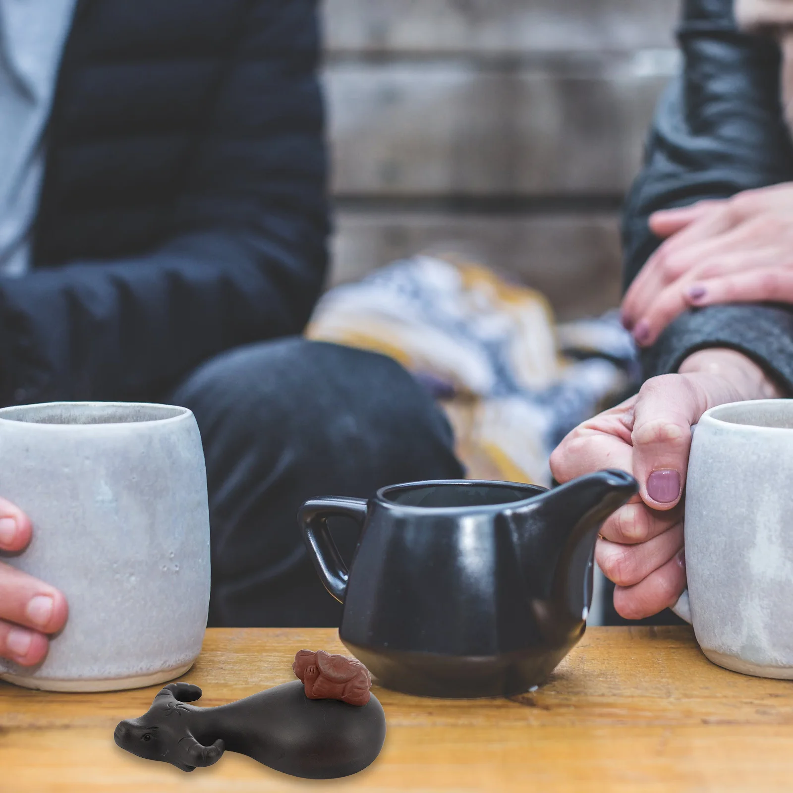 

Household Furnishings Purple Clay Tea Pet Decorative Desktop Decoration Lovely Bull Zisha