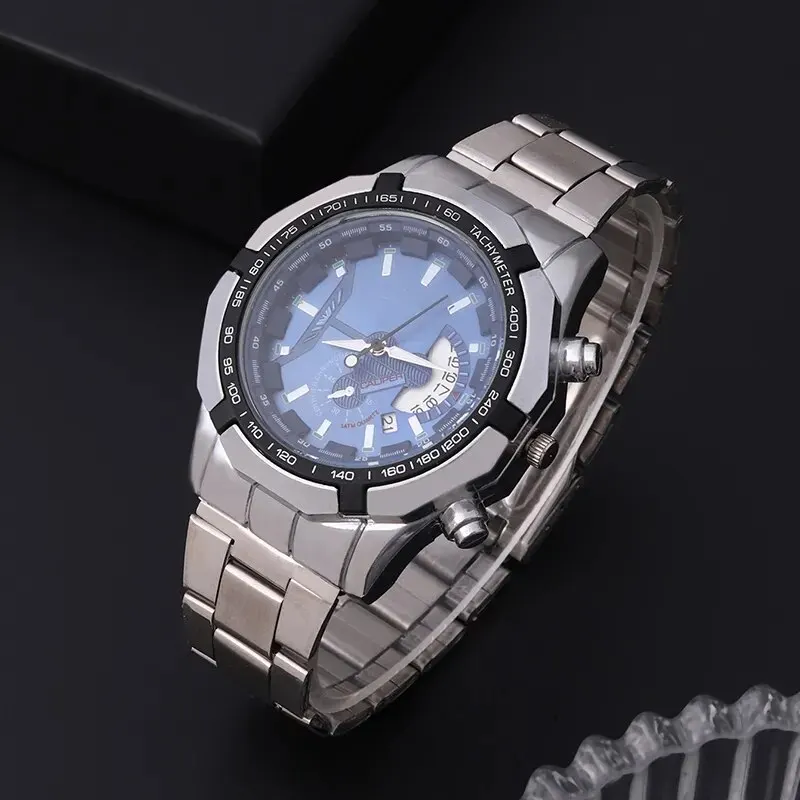 Fashion Mens Sport Watches for Men Stainless Steel Quartz Watch Luxury Man Business Casual Wristwatch Relogio Masculino