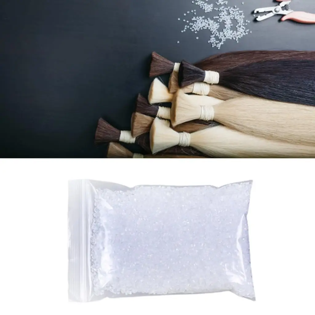 Wholesale: 1000g/500g Italian Keratin Glues Granules Pellets Keratin Hair Extensions Bonding Glues Wig Tools