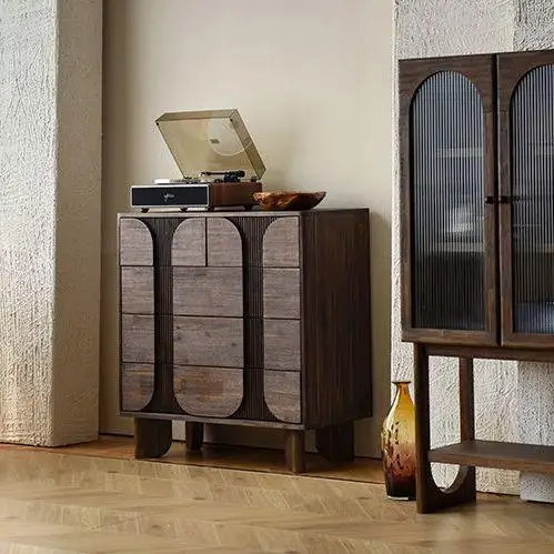 DSA chest surprise quiet living room five bucket solid wood cabinet bedroom storage cabinet household dining  cabinet thickened