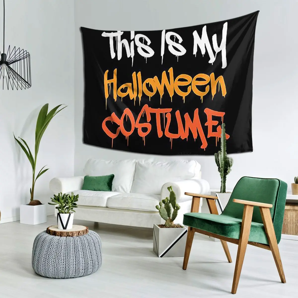 This Is My Halloween Costume Tapestry Art Wall Hanging Aesthetic Home Decoration Tapestries for Living Room Bedroom Dorm Room