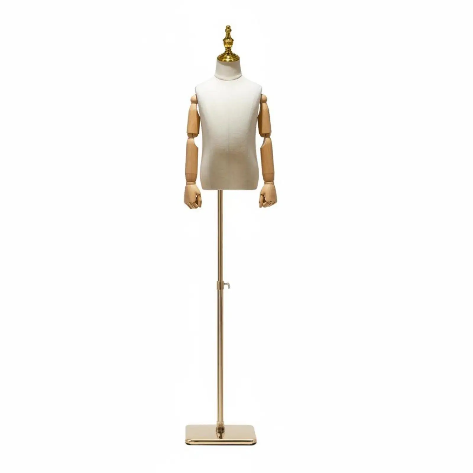 Kids Clothing Display Mannequin Adjustable Linen Child Mannequin for Boutique Store Showcase