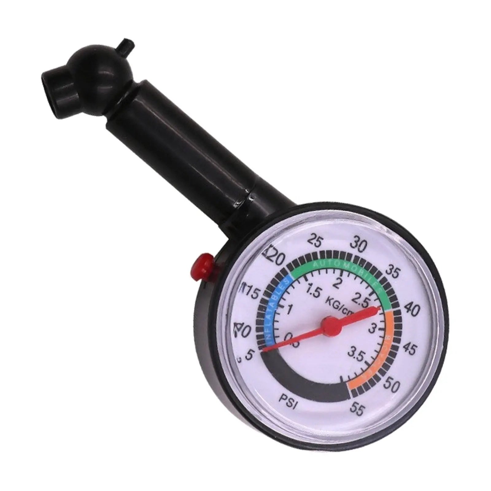 Analog Tire Pressure Gauge Easy to Read Handheld Tire Pressure Gauge Compact Lightweight for Car, Motorcycle Toolkit