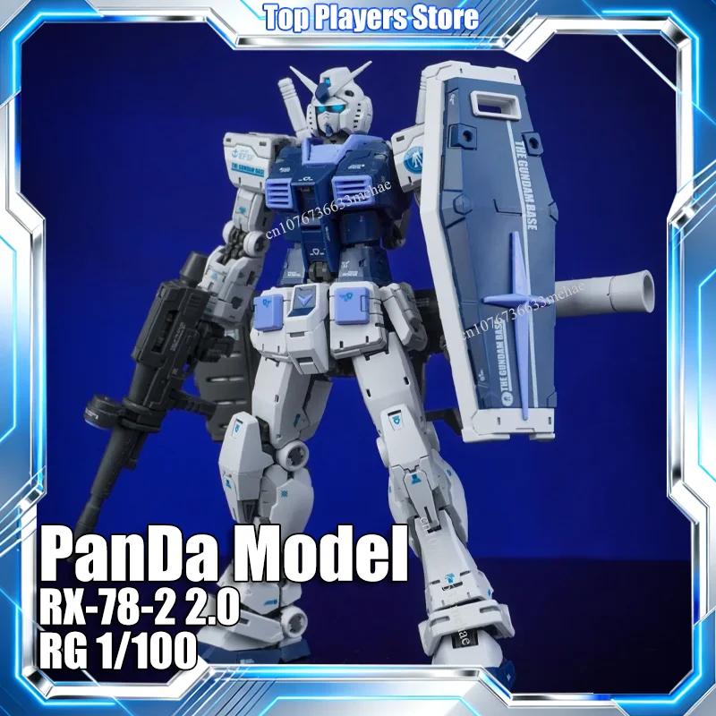 

In Stock PanDa Model RX-78-2 2.0 Base Color RG 1/100 Enlarged Version Toys Assembly Model Kit Action Figure With Light Gifts