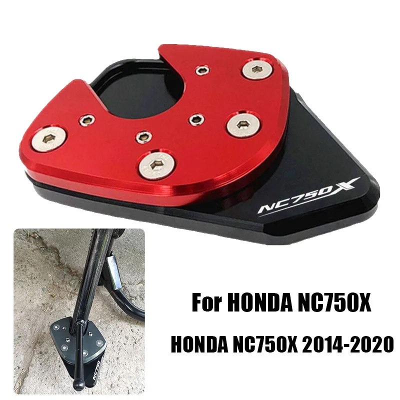 

For HONDA NC750X NC 750X NC750 X 2014-2024Motorcycle CNC Foot Side Stand Pad Plate Kickstand Enlarger Support Extension
